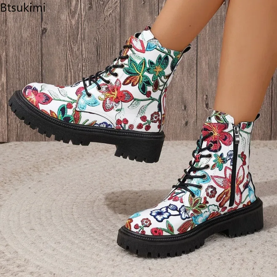 New Ethnic Fashion - Yeni Moda Kadın Botları, Yan Fermuarlı,