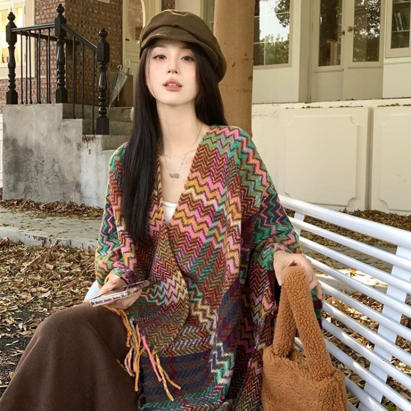 Go Ethnic Fashion - 110*175cm Etnik Stil Seyahat Şal -