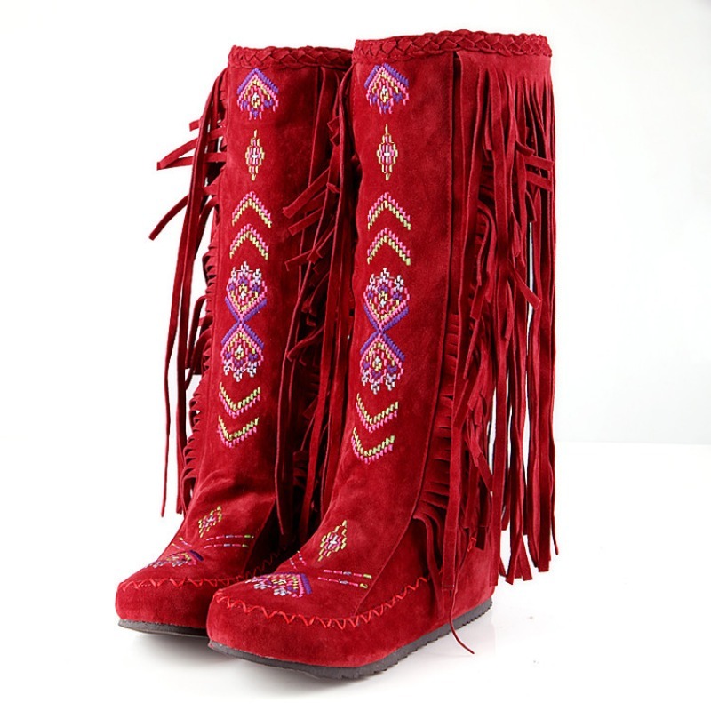 Püsküllü Botlar El Yapımı Nakı - Ethnic Fashion Women incelemesi ve fiyatı